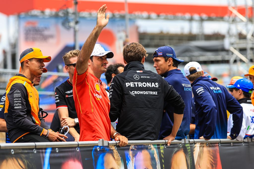 Carlos Sainz, de la escudería Ferrari, durante el Gran Premio de España de Fórmula 1, celebrado en el circuito de Barcelona-Cataluña el 23 de junio de 2024