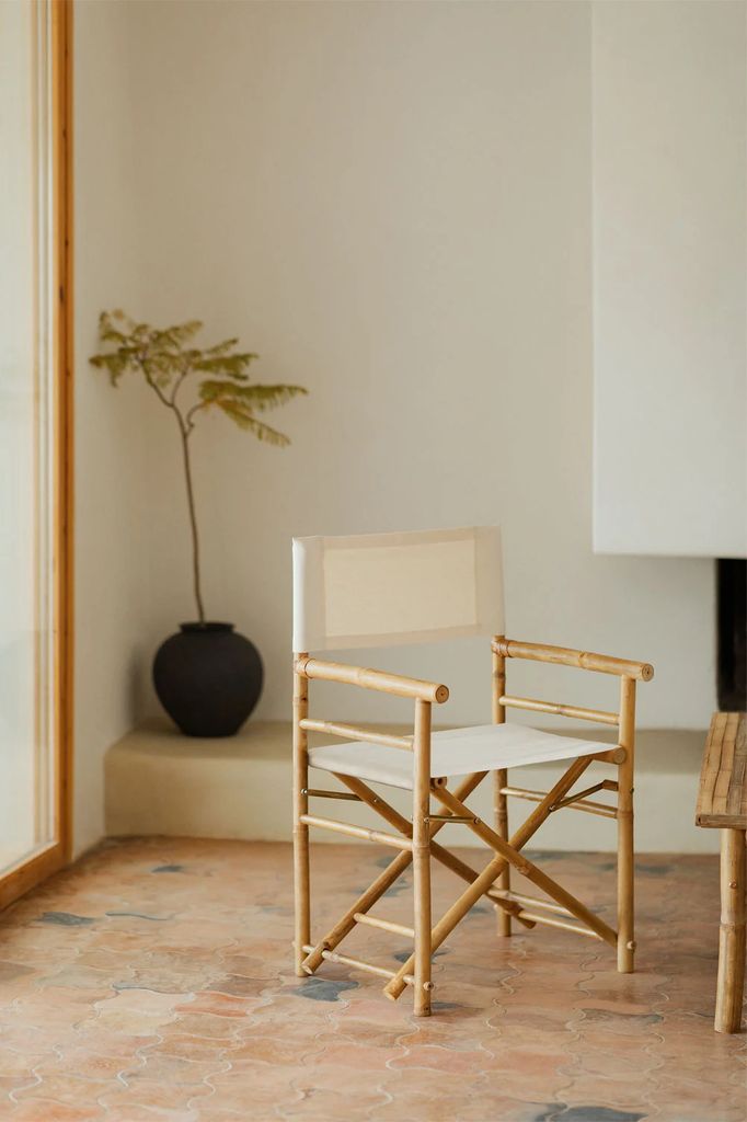 Silla de Director Plegable en Bambú
