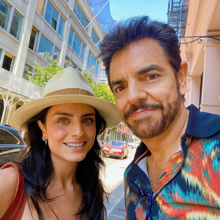 Aislinn Derbez y Eugenio Derbez