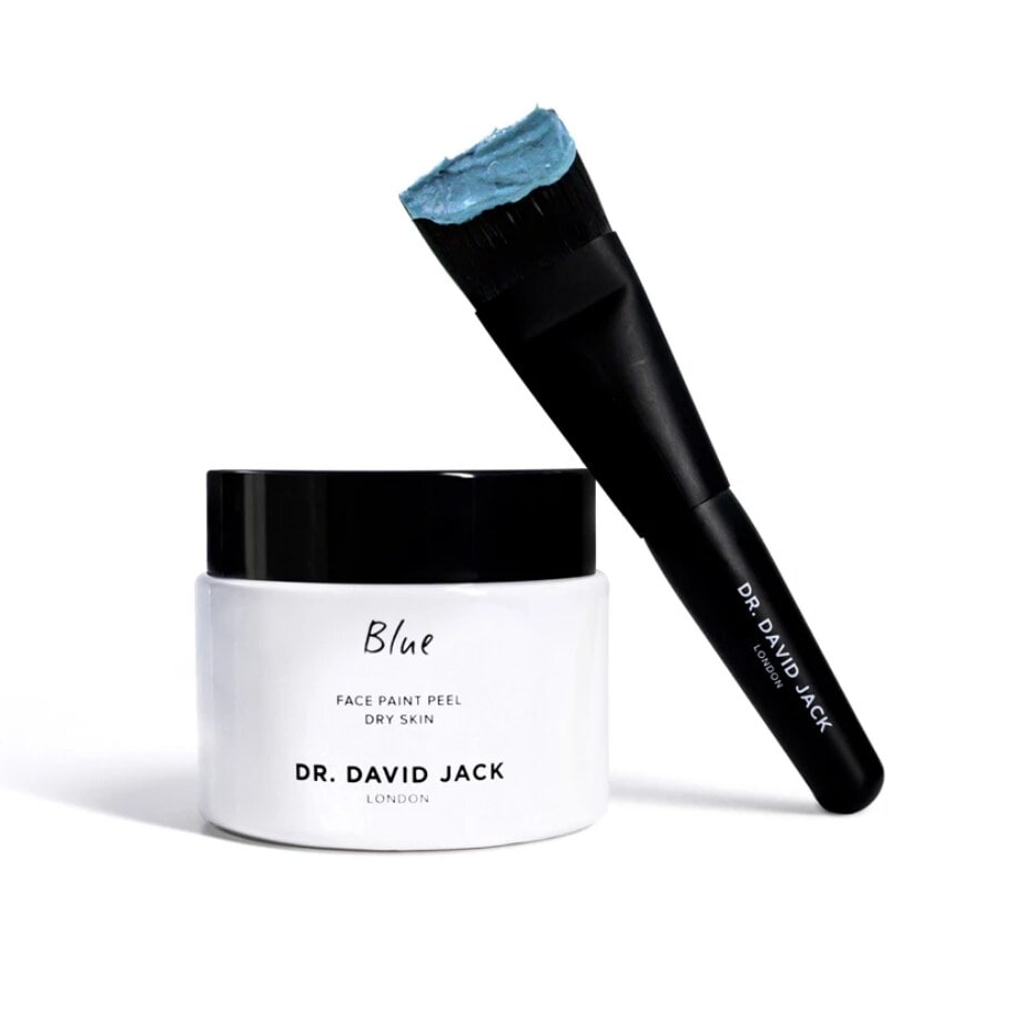face paint peel blue mask