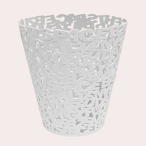 papelera letras