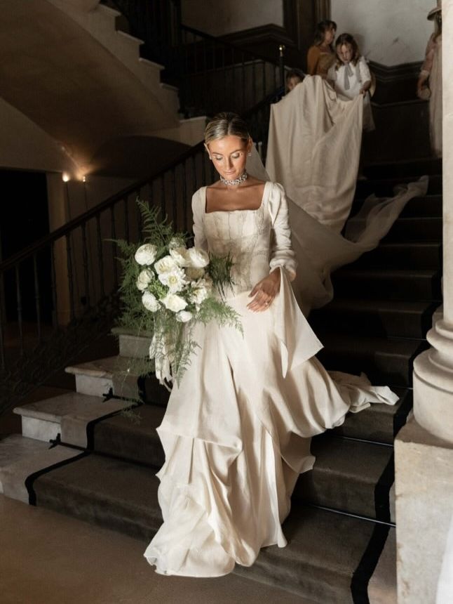 Vestidos de novia con escote cuadrado