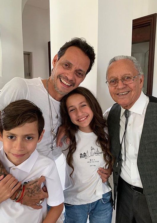 Imagen de Marc Anthony y sus mellizos Max y Emme 