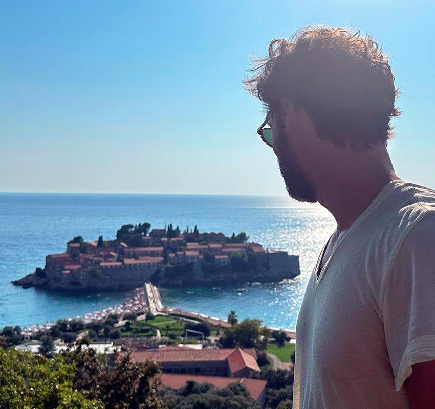 Escapada el pasado verano a Montenegro, Iván Sánchez también recorrió otros países como Croacia o Bosnia