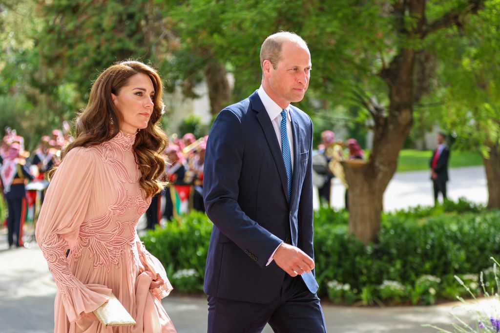 Kate Middleton y Guillermo de Gales en la boda de Al Hussein bin y Rajwa Al Saif 