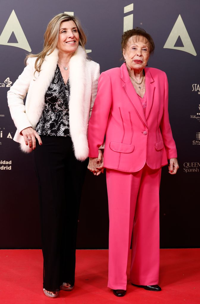 Gemma Cuervo con su hija Natalia el 22 de abril de 2024 en Madrid 