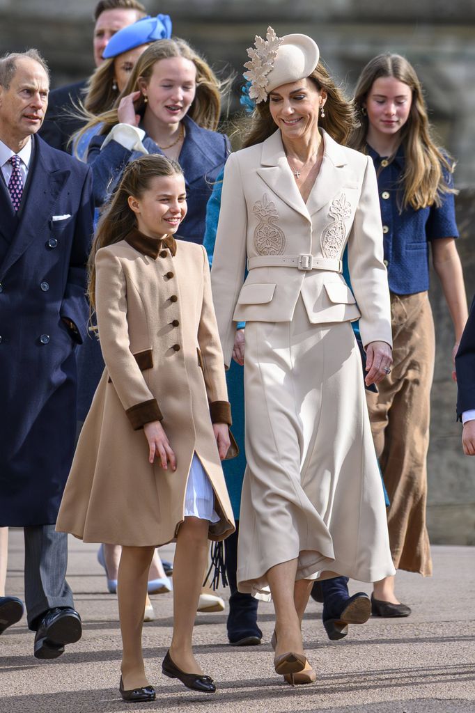 Kate Middleton, princesa de Gales, en la misa de Pascua 2026.
