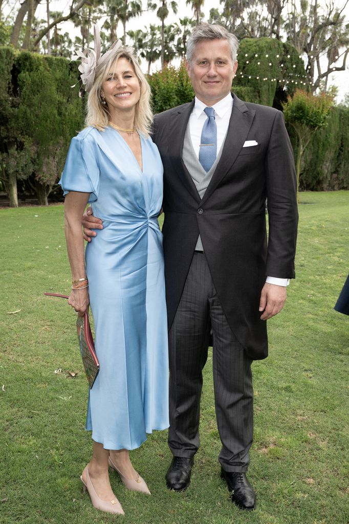 Monsieur et Madame Konstantin Koudriaev - Staniak Mariage du Prince Alonso dâOrlÃ©ans-Bourbon & Charlotte de Liedekerke de Pailhe au Palais Finca el Botanico, le 3 mai 2025 Ã  SanlÃºcar de Barrameda, Espagne.  Photo David NIVIERE