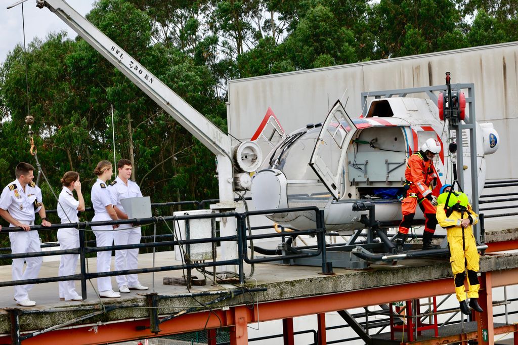 La princesa Leonor en el Centro de Salvamento Marítimo Jovellanos de Gijón