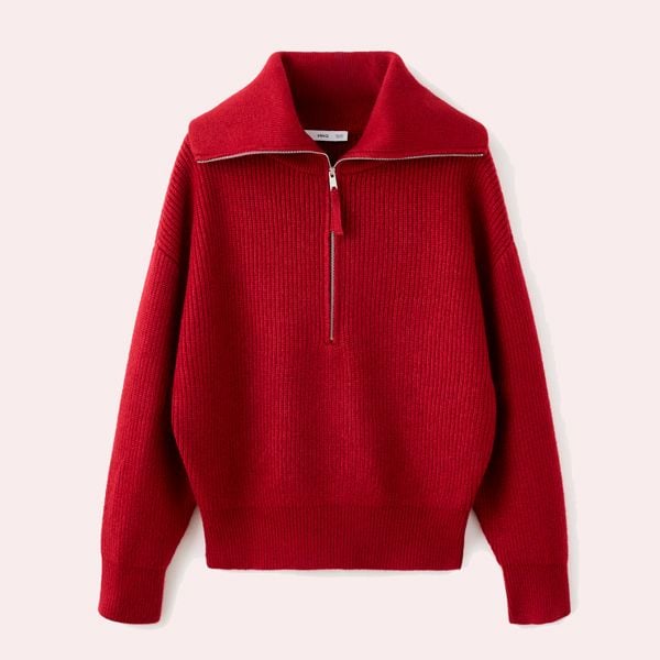 Jersey cuello embudo cremallera