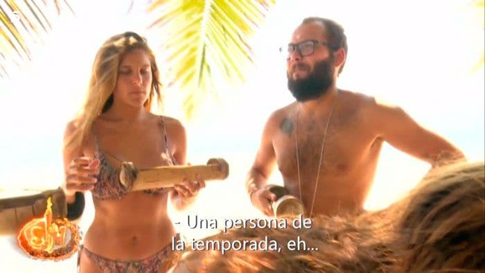 Ivana Icardi y José Antonio Avilés en 'Supervivientes'