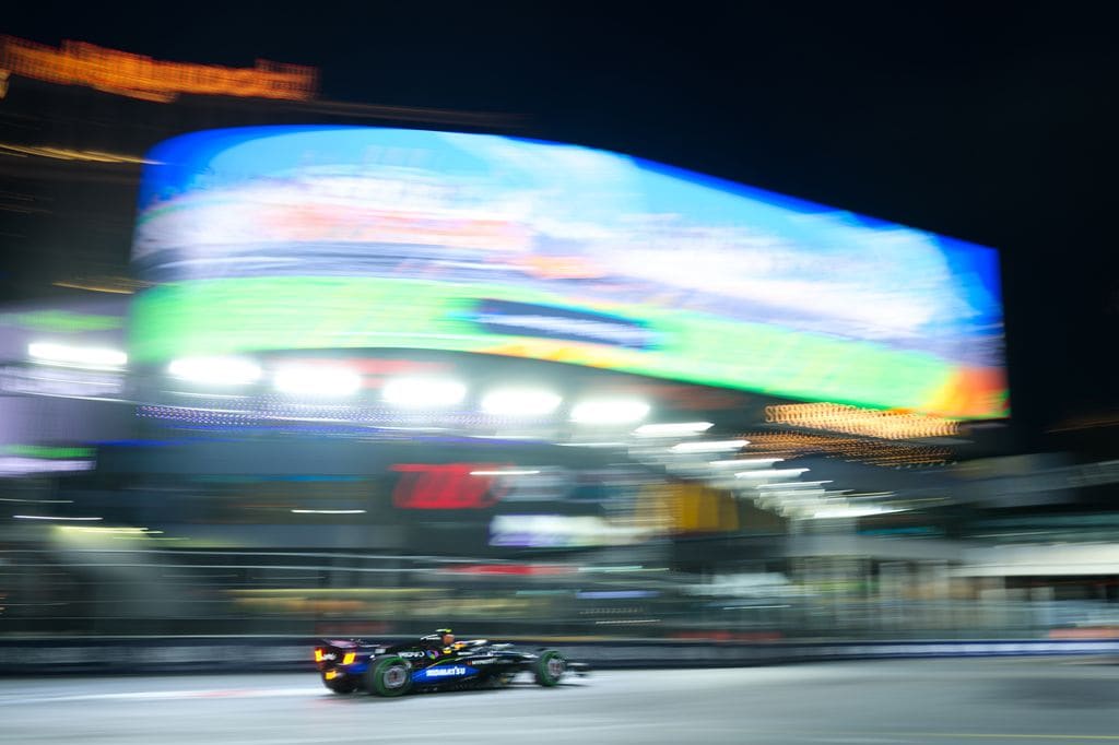 El Williams FW47 del corredor español, en acción