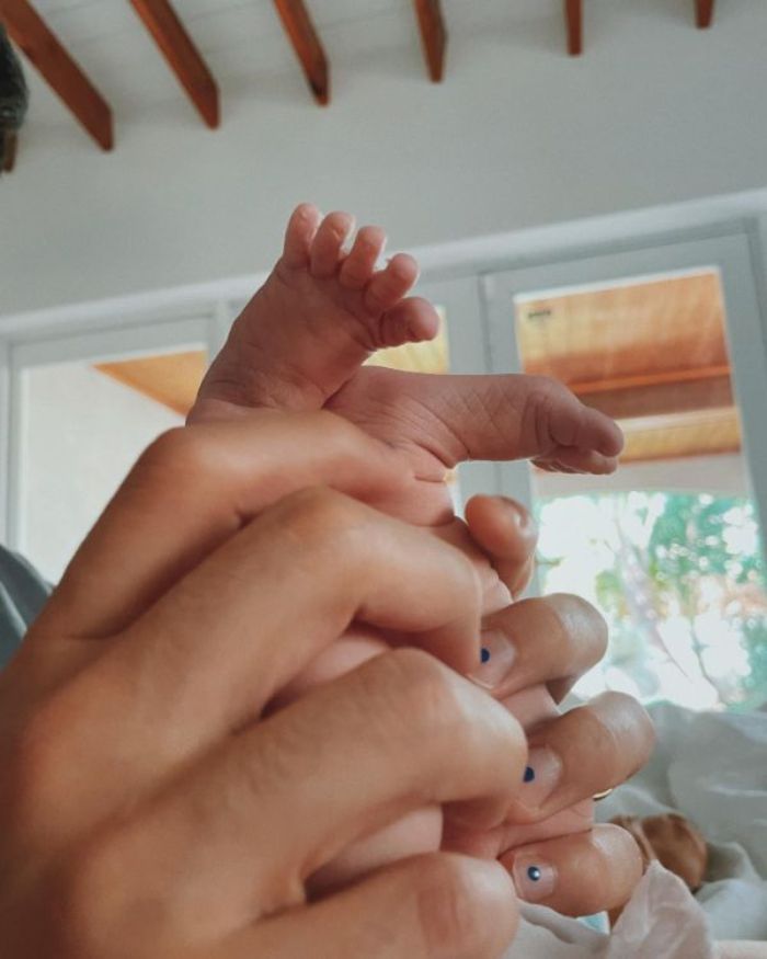 Camilo y su hija Índigo