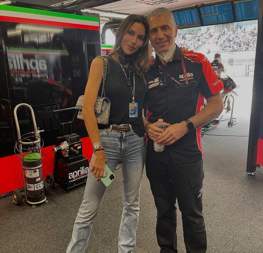 Melissa con su padre, Antonio Jiménez