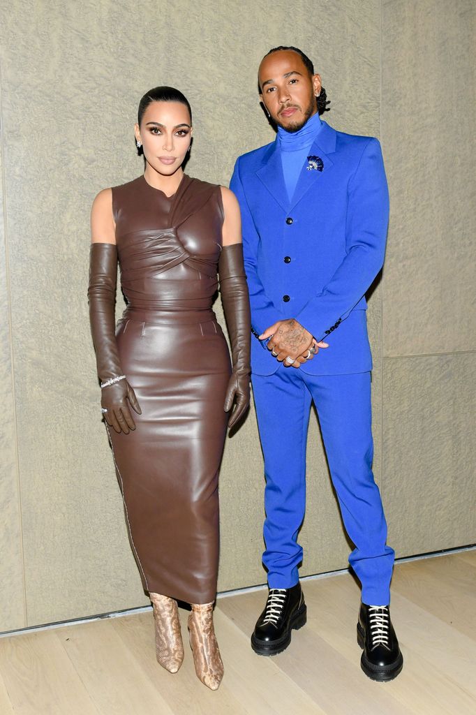 Kim Kardashian y Lewis Hamilton, en el Museo de Arte Moderno de Nueva York en 2021