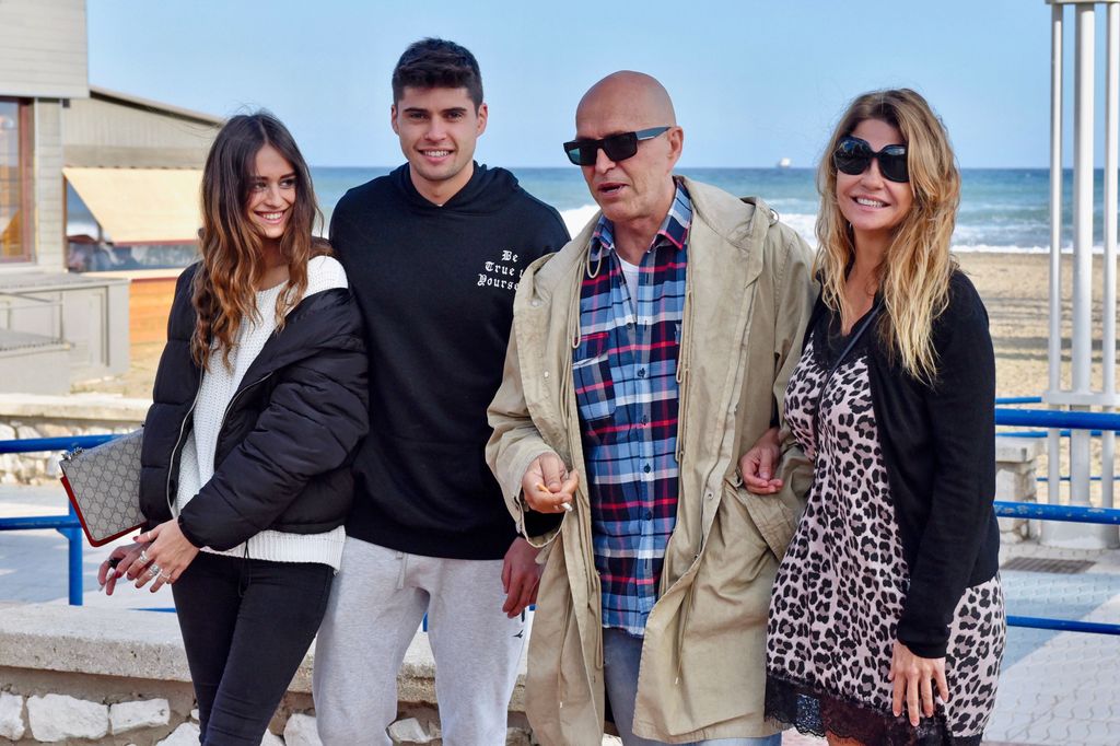 Marina Romero, Javier Tudela, Kiko Matamoros y Makoke en Málaga el 24 de diciembre de 2017