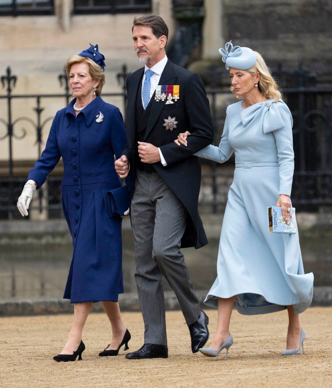 Ana Maria de Grecia con su hijo Pablo y Marie-Chantal