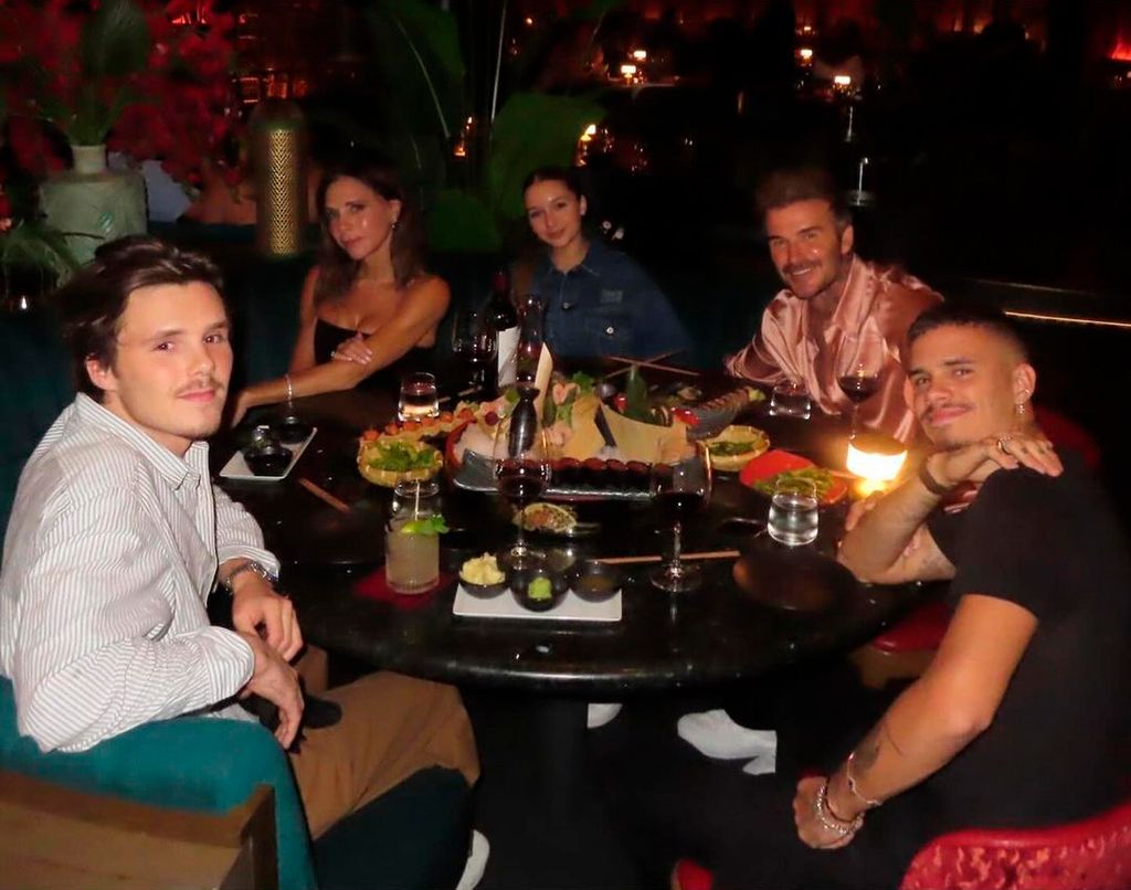 La familia Beckham en Las Vegas