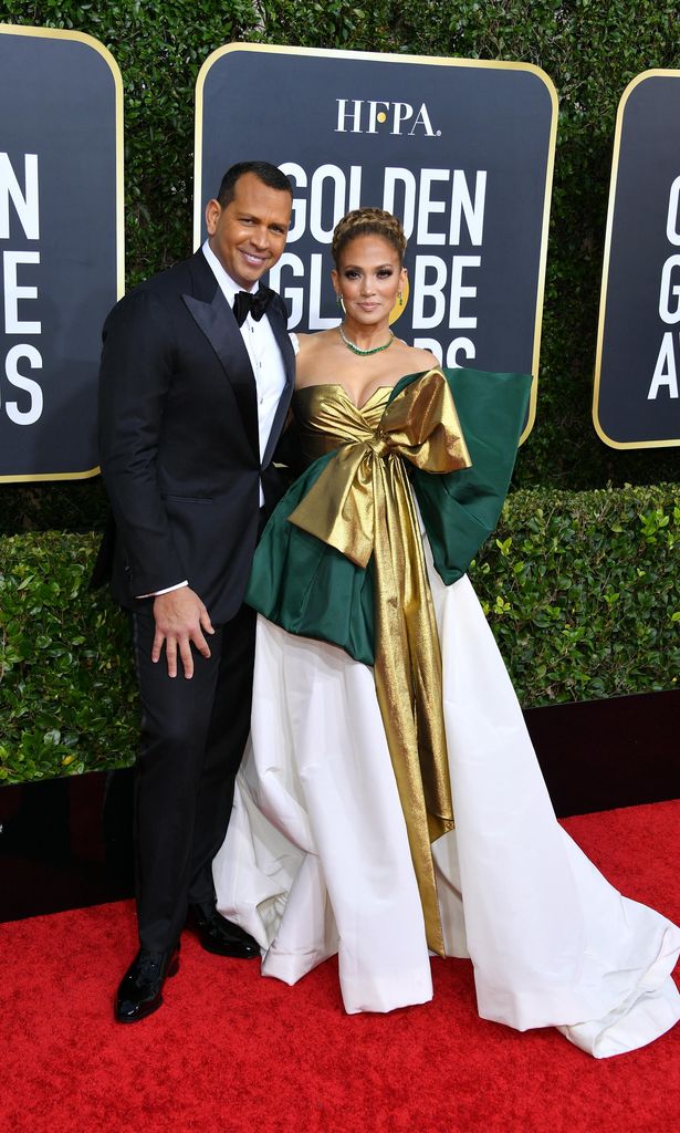 Jennifer Lopez Alex Rodriguez Golden Globes 2020