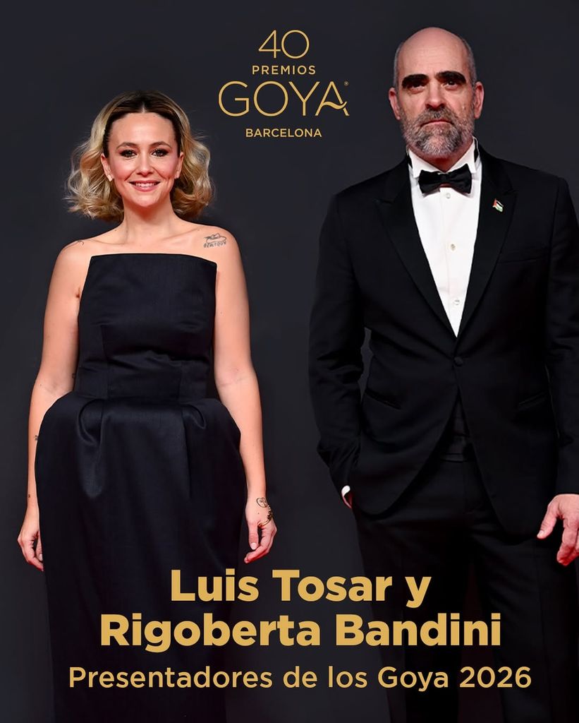 Luis Tosar y Rigoberta Bandini, presentadores de los Goya 2026