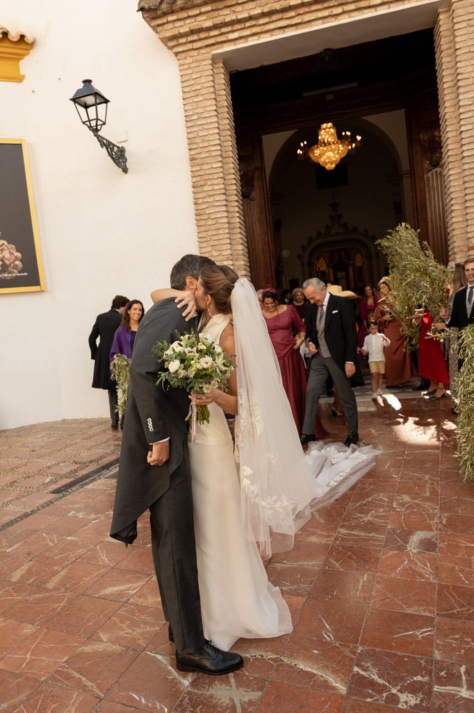 Gracia y Alberto, tras convertirse en marido y mujer
