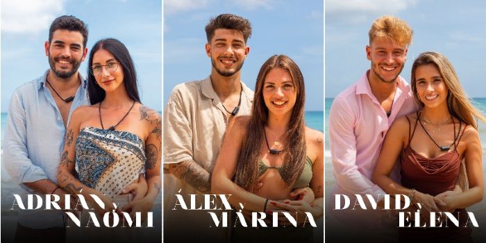 Adrián y Naomi, Álex y Marina y David y Elena