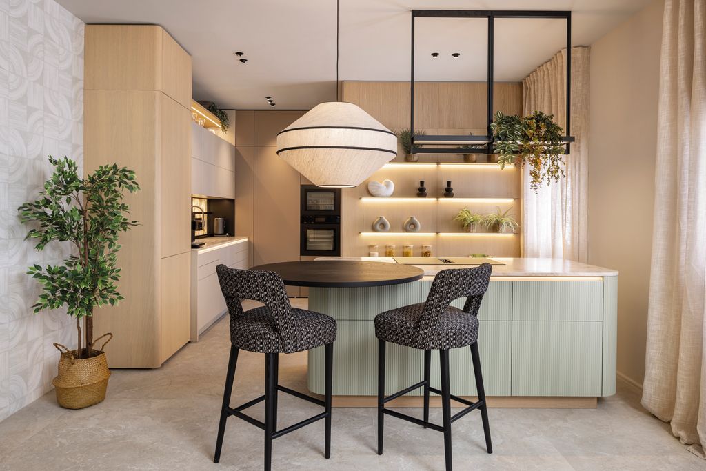 Cocina en tonos naturales de Casa Decor