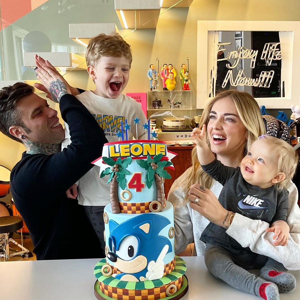 chiara ferragni fedez y sus hijos