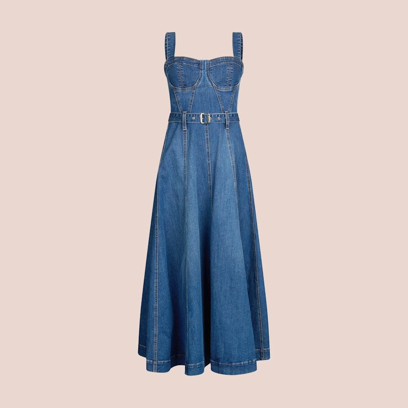 Vestido denim con escote corazón de Liu Jo