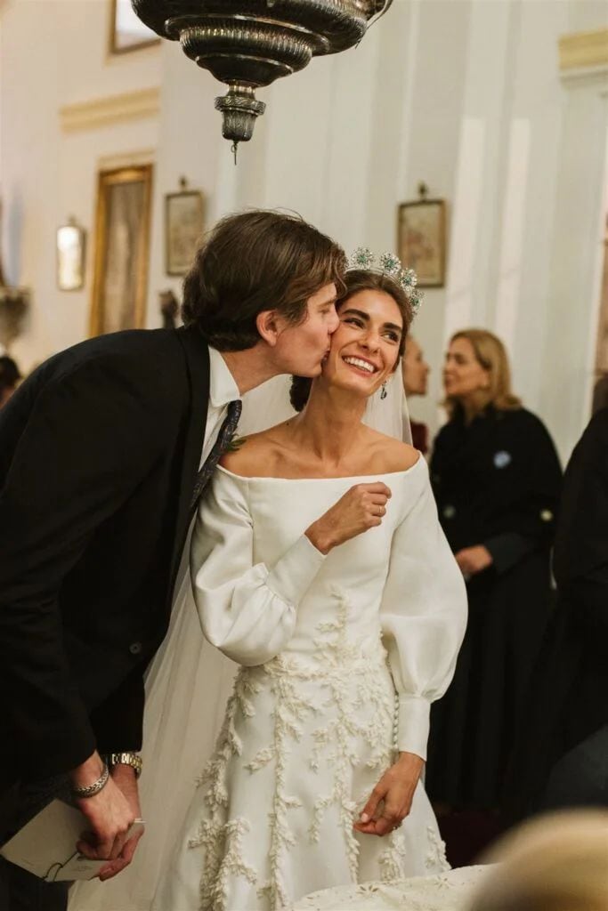 Victoria Matossian en su boda con Cecil von Croy