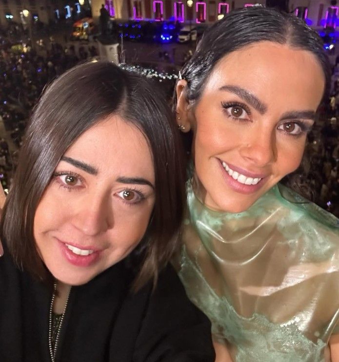 Cristina Pedroche con su peluquera, Carolina Moreno