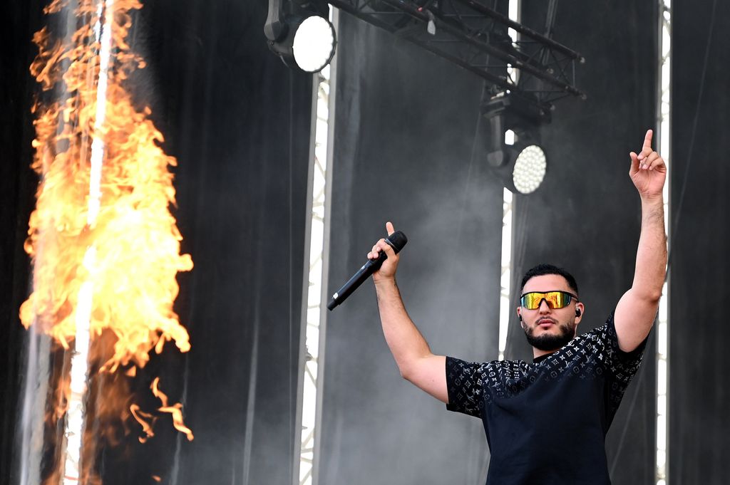 Omar Montes en un festival veraniego en Barcelona