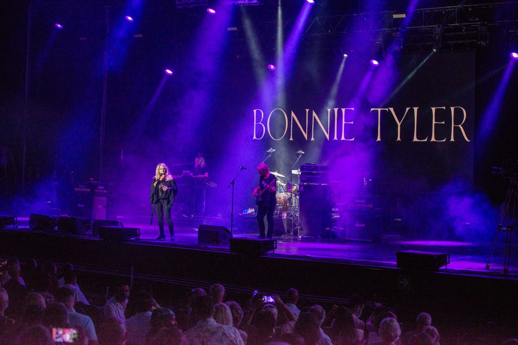 Bonnie Tyler en un concierto en Starlite Festival en Marbella