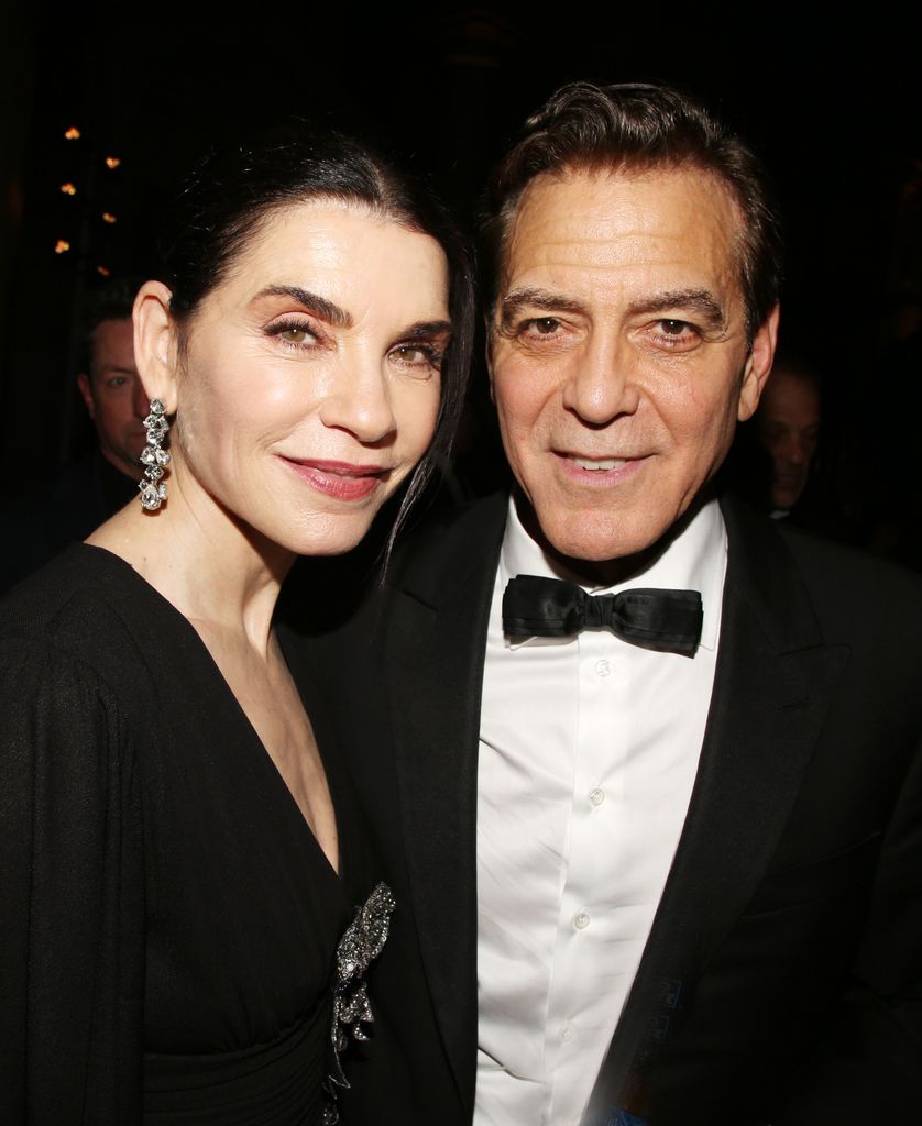 Julianna Margulies y su compañero en 'Urgencias' George Clooney 