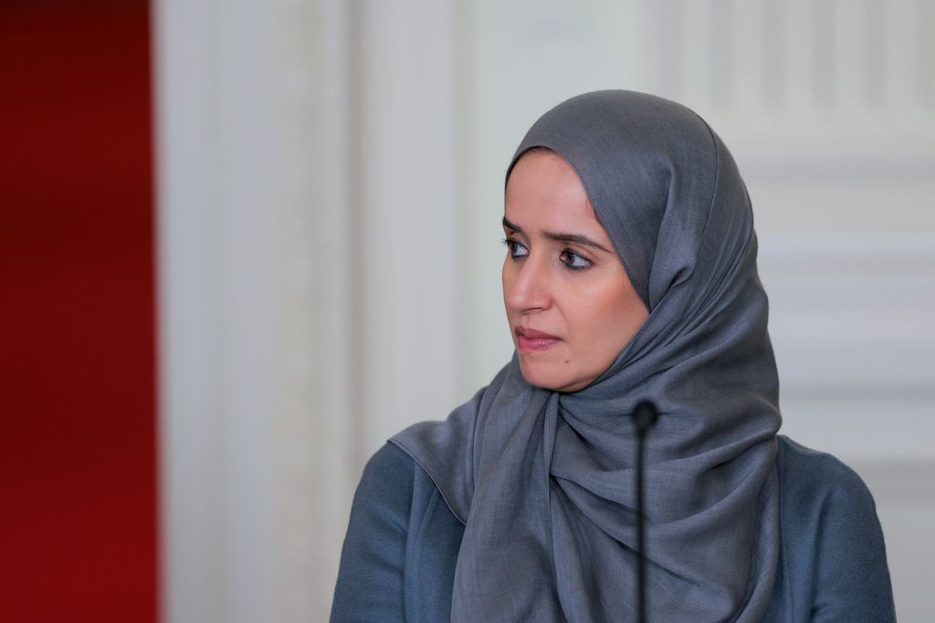 La jequesa Alyazia bint Saif Al Nahyan, miembro de la influyente familia gobernante de Abu Dabi