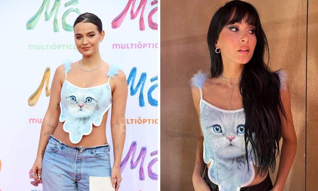 
Laura Escanes y Aitana, con el mismo corsé.

