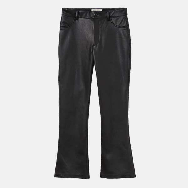 pantalones cuero flare brownie