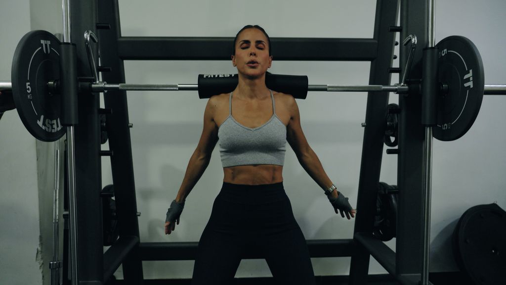 Carolina Patrocínio en el gimnasio