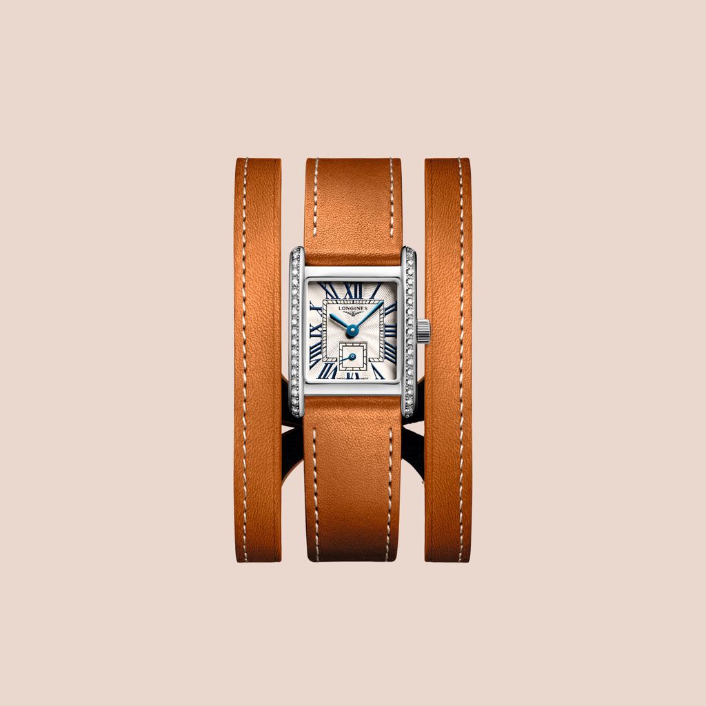 Reloj mini Dolcevita de oro y diamantes de Longines 
