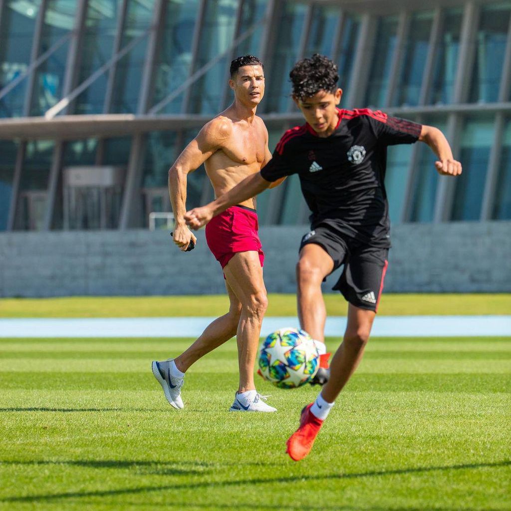 Cristiano Ronaldo y su hijo, Cristiano Ronaldo Jr.