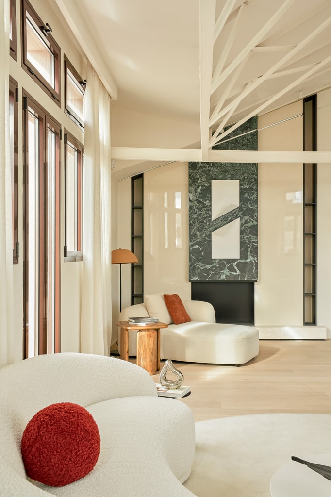 Rincón de lectura en salón