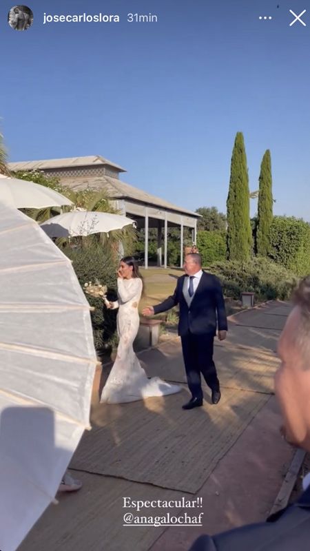 Davide, hijo de Carlo Ancelotti, da el 'sí, quiero' a la artista sevillana Ana Galocha