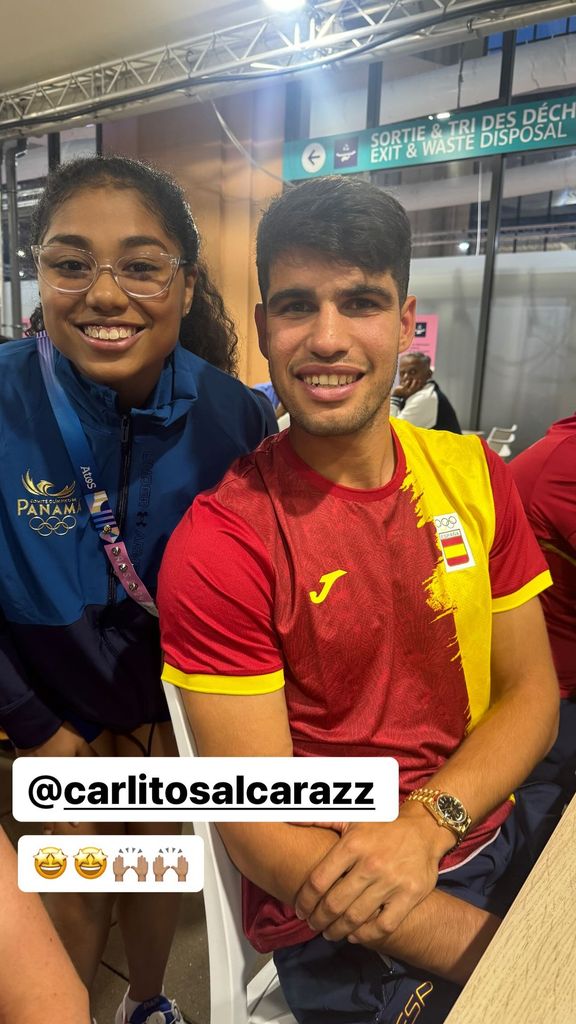 Carlos Alcaraz y Hillary Heron. Juegos Olímpicos 2024