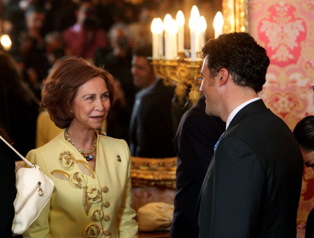 La reina Sofía y Miguel Indurain en un acto en 2009