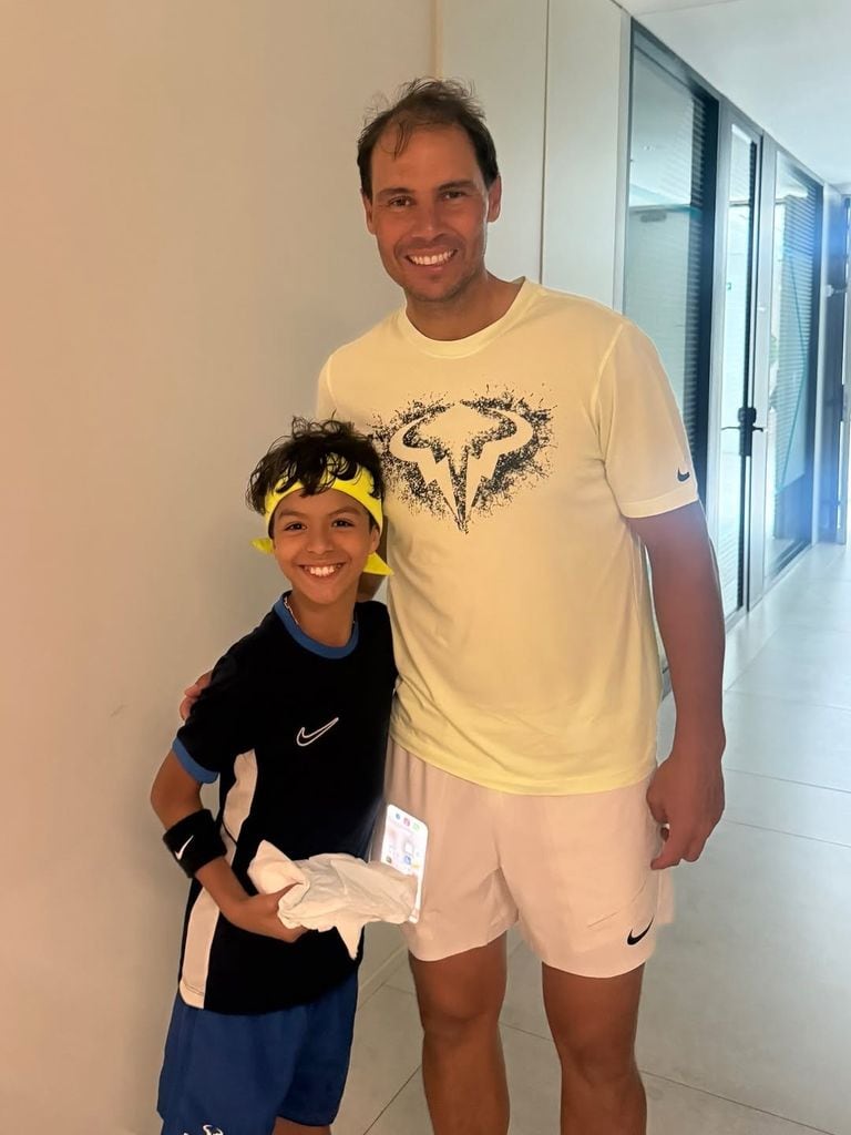 Emmanuel Mediana y Rafa Nadal.