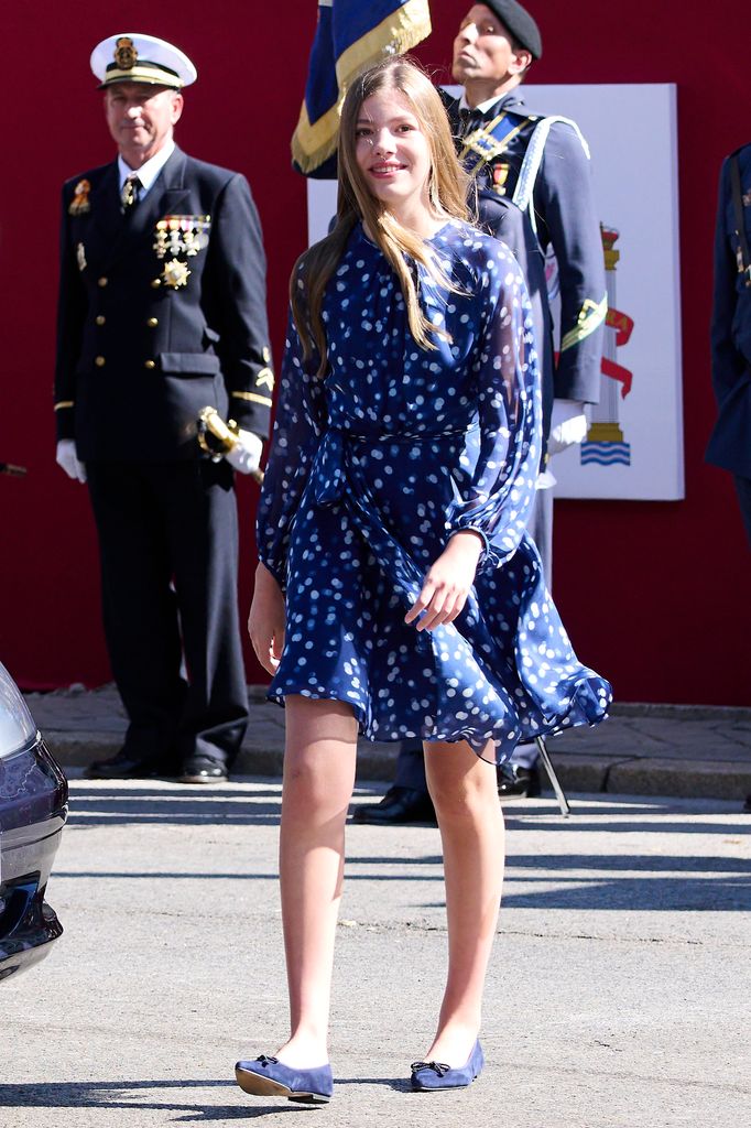 La infanta Sofía en el Día de la Hispanidad 2022. 
