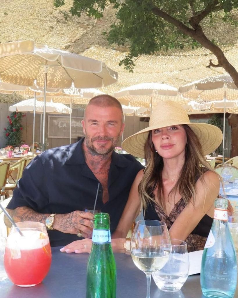 David y Victoria Beckham de vacaciones en Italia.