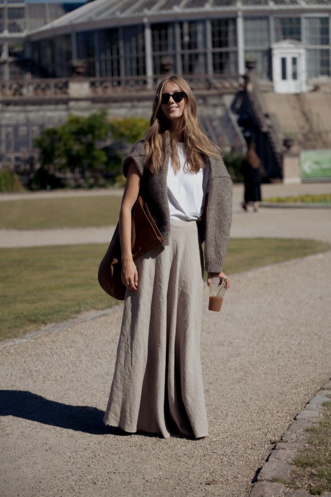 12 looks para sacar máximo partido a tus faldas largas este otoño