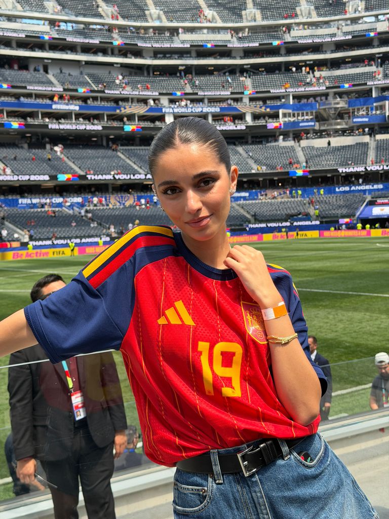 Inés García con la equipación de España en la final del Mundial 2026
