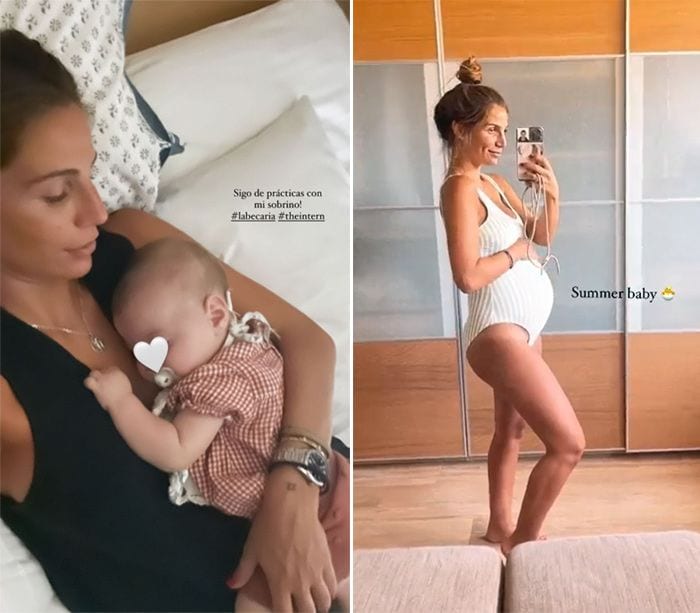Lucía Villalón ensaya con su sobrino